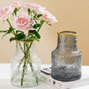 Ljojo™ Clear Glass Large Mouth Vase: Stylish Home Decor, Ideal for Flowers