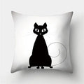 Cute Cat Cushion Cover 45x45cm - Ljojo Home Decor Pillowcases