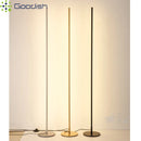 Modern Industrial Retro LED Floor Lamp by Ljojo: Long Line Art Creative Indoor Lighting