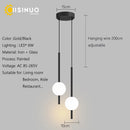Ljojo Long Line Black/Gold Pendant Light for Bedroom and Living Room Wall Decor