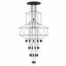 Nordic Staircase Wireflow LED Pendant Lights Chandelier for Living Room by Ljojo