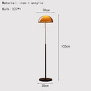 Vintage Amber Dome Floor Lamp Modern Standing Light Pull Chain Bedroom Living Room Office by Ljojo