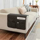Ljojo Modern Armrest Pad With Storage Layer for Sofa, All Seasons, Khaki Gray