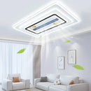 Ljojo Modern Minimal Fan LED Ceiling Pendant Light for Bedroom Lighting Fixtures