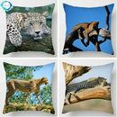 Cheetah Leopard Print Decorative Cushion Cover By Ljojo