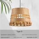 Bamboo Chandelier Chinese Retro Lantern LED Lighting Fixture for Restaurant Art Decor by Ljojo