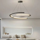 Modern Golden Ring Metal LED Ceiling Pendant Light | High-end Home Decor Living Room Ljojo