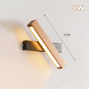 LED Solid Wood Wall Lamp Modern Bedroom Lighting Ljojo Whirling Study Lamps