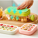 Ljojo 2-in-1 Water Bottle with Straw and Ice Cube Tray for Refreshing Drinks