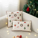 Embroidered Christmas Pillow Cover - Ljojo Cozy Holiday Decor