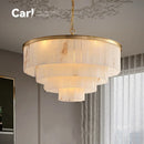 Luxury Marble Pendant Lamp | Modern Chinese Style Living Room Ceiling Light | Ljojo