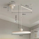 Ljojo Flying Saucer LED Pendant Lights Cream Chandelier Home Room Decoration French Minimalist Style
