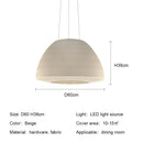Nordic Art Fabric LED Pendant Lights For Dining Room - Ljojo Chandelier Lighting