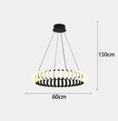 Nordic Minimalist Black White LED Pendant Lights for Home Decor by Ljojo