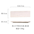 Ljojo 11 inch Ceramic Sushi Plate Saury Barbecue Sashimi Plate Square Tableware
