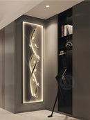 Ljojo Modern Abstract Wall Lamp with Remote Control for Living Room Bedroom