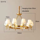 Copper Chandelier French Retro Pendant Lighting | Ljojo