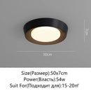 Ljojo LED Ceiling Light: White Black Room Lamp Home Decor Lighting