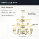 European Style Chandelier Living Room Atmosphere Luxury - Ljojo Resin Lamp