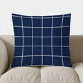 Blue & White Chevron Pattern Pillow Cover for Sofa, Bedroom, Car - Ljojo Brand