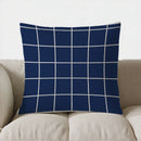 Blue & White Chevron Pattern Pillow Cover for Sofa, Bedroom, Car - Ljojo Brand