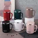 Ljojo 480ml Insulated Stainless Steel Coffee Mug with Lid & Handle