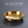 Ljojo 304 Stainless Steel Korean Food Storage Tray Snack Pan Kimchi Plate Kitchen Utensils