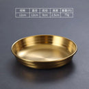 Ljojo 304 Stainless Steel Korean Food Storage Tray Snack Pan Kimchi Plate Kitchen Utensils