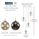 2025 Glass Ball Chandelier Spiral Light G4 Led - Modern Villa Lighting by Ljojo