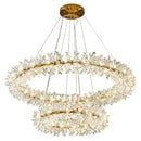 Ljojo Luxury Crystal LED Chandelier Circular Pendant Lamp - Modern Designer Lighting