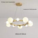 Ljojo Modern Nordic Magic Bean Pendant Lights Stylish Bubble Chandelier for Living Room