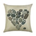 Ljojo Linen Pillowcase 45*45cm for Household Sofa Decor - Love Letter Series