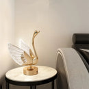 Ljojo LED Swan Table Lamp for Modern Home Decor