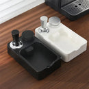 Coffee Grounds Knock Box with Tamper Pad Organizer by Ljojo - Barista Tools