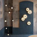 Ljojo Marble Circular Wall Lamp Nordic Minimalist LED Lights