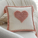 Ljojo Love Tassel Cushion Cover 45x45 Cotton Throw Pillow Home Decor