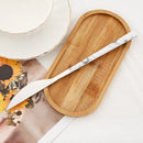 Ljojo 24Pcs Stainless Steel Cutlery Set with Imitation Wood Handle