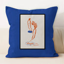 Ljojo Line Art Coffee Cushion Cover for Home & Car Decor