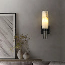 Ljojo Marble Alabaster Copper Wall Lamp Sconce LED Light