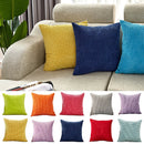 Blue Corduroy Cushion Cover 30x30cm - Ljojo Home Decor Pillowcase