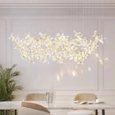 Ljojo Luxury Crystal Chandelier Pendant Light for Living Room and Dining Room Home Decor