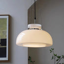 Nordic Glass Bowl LED Pendant Light Minimalist for Bedroom Dinning Room Chandelier by Ljojo