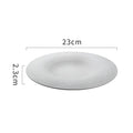Ljojo Matte Stone Pattern Ceramic Shallow Plate for Sushi, Steak, Salad & Desserts