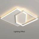 Ljojo Modern Geometric Metal LED Ceiling Lights Luxury Stylish Chandelier for Home, Office, Bedroom