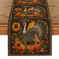 Fall Turkey Pumpkin Table Runner by Ljojo: Thanksgiving Dining Coffee Wedding Decor