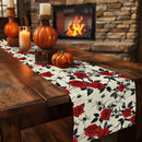 Halloween Rose Table Runner by Ljojo: Festive Farmhouse Decor for Parties & Weddings