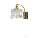 French Luxury Copper Crystal Wall Lamp | Rechargeable | Walnut Lighting | Ljojo
