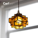 Japanese Style Retro Handmade Chandelier Glass Chandelier for Home Bar by Ljojo.