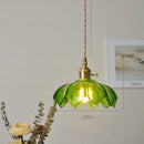 Nordic Purple Glass LED Pendant Lights - Elegant Chandelier for Kitchen & Dining Room by Ljojo