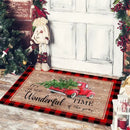 Christmas Dwarf Print Floor Mat for Living Room and Balcony Decoration by Ljojo